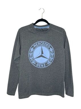 Mercedes Benz Finn Ryan Blue and Gray Logo Crew Neck sweatshirt size XS